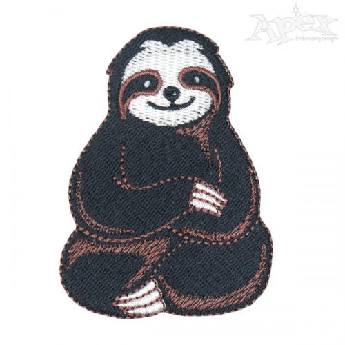 Sloth embroidery design  apex embroidery designs monogram fonts