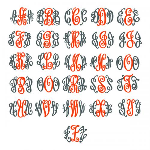 Curlz Fun Circle Embroidery Font