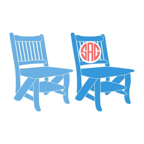 Chair Pack SVG Cuttable Designs and Frames