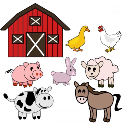 Farm Animals SVG Cuttable Designs