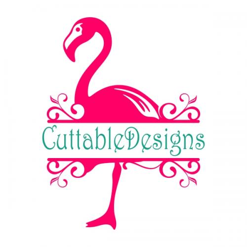 Flamingo SVG Cuttable Frames