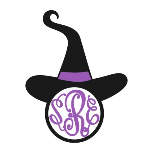 Witch Hat SVG Cuttable Frames