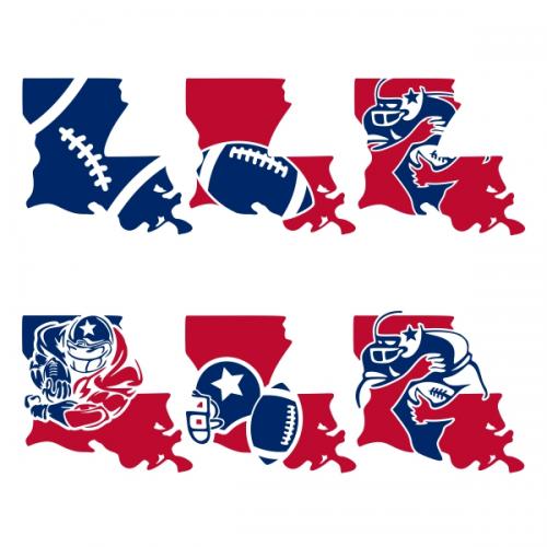 Louisiana Football SVG Cuttable Designs