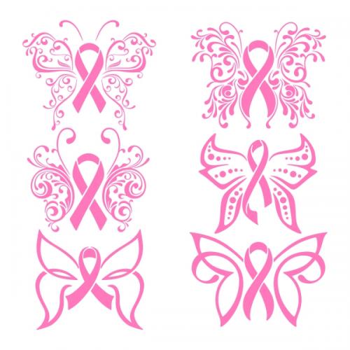 Pink Ribbon SVG Cuttable Designs