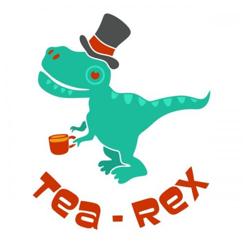 Tea-Rex Dinosaur Dino SVG Cuttable Designs