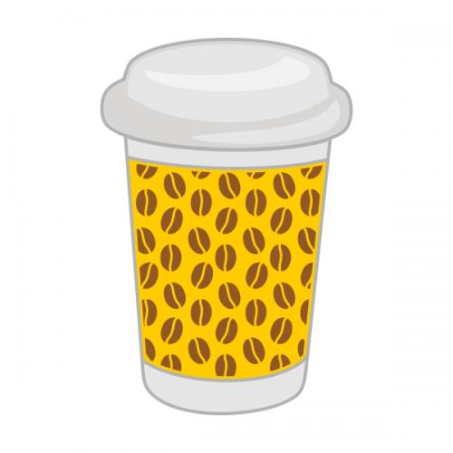 Coffee Paper Cups SVG Cuttable Designs