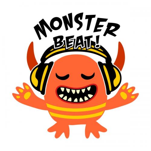 Monster Beats SVG Cuttable Designs