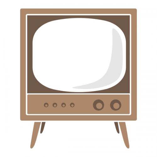 Retro TV Television SVG Cuttable Designs