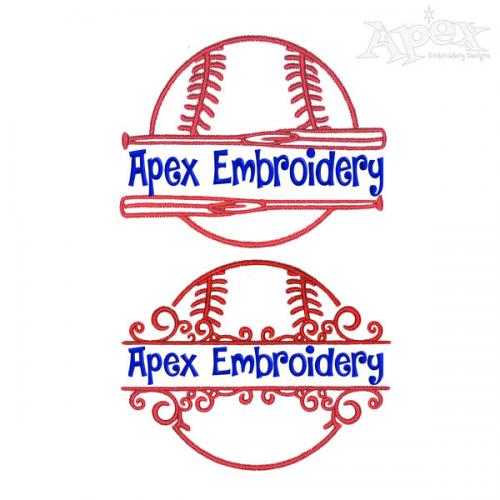 Baseball Split Embroidery Frames