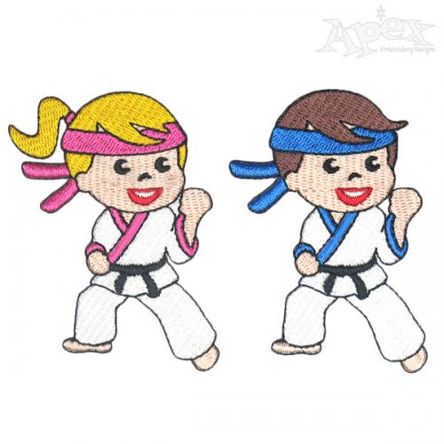 Karate Embroidery Designs