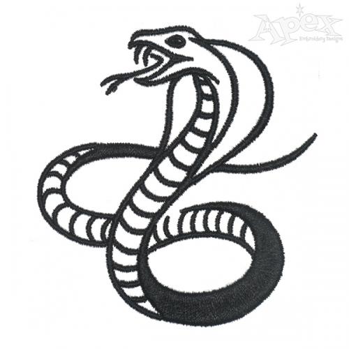 Cobra Snake Embroidery Designs