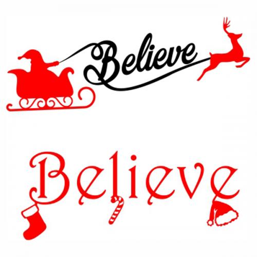 Christmas Believe Cuttable Files