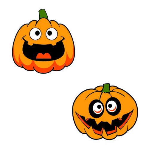Funny Halloween Pumpkin SVG Cuttable Files