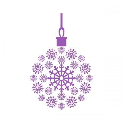 Snowflake Bulb SVG Cuttable Designs