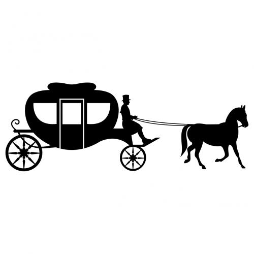 Carthorse Carriage SVG Cuttable Files