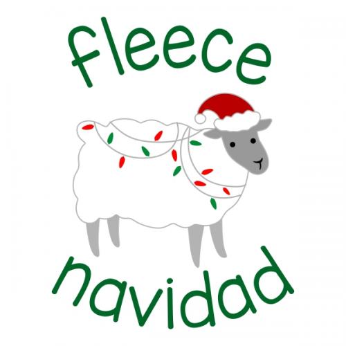 Fleece Navidad SVG Cuttable Designs