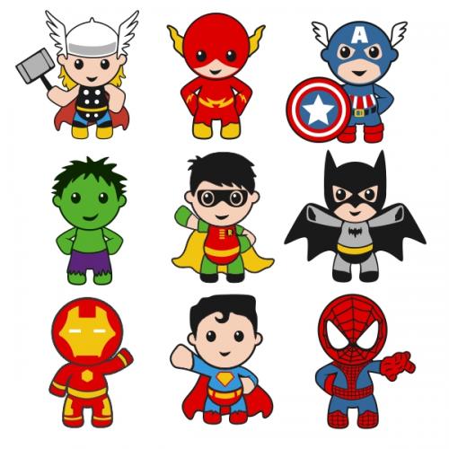 Superhero Baby Boy Cuttable Designs