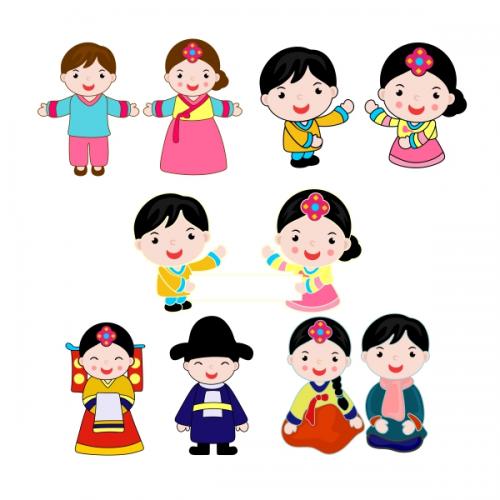 Korea Kids Pack SVG Cuttable Designs
