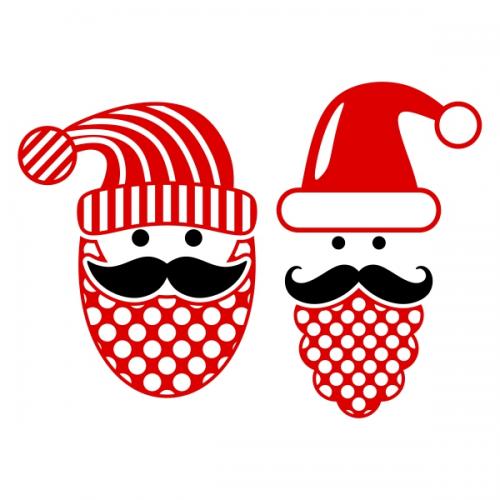Merry Mustache SVG Cuttable Designs