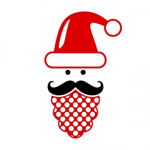 Merry Mustache SVG Cuttable Designs