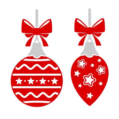 Holiday Ornaments Cuttable Design | Apex Embroidery Designs, Monogram