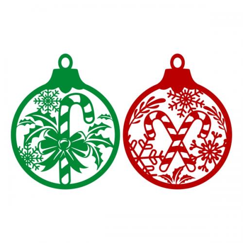 Christmas Ornament SVG Cuttable Designs