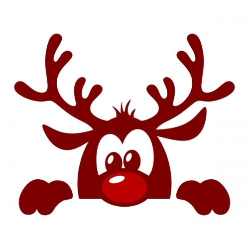 Cute Christmas Reindeer SVG Cuttable Designs