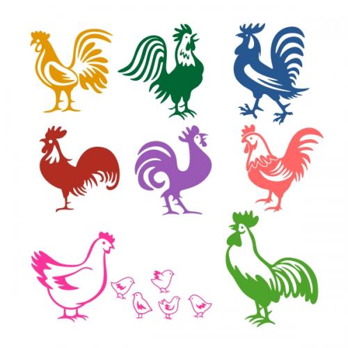 Rooster Kitchen SVG Cuttable Designs