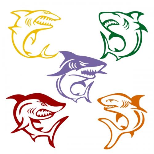 Shark Pack SVG Cuttable Designs