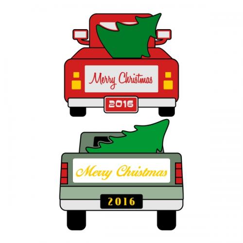 Christmas Truck SVG Cuttable Designs