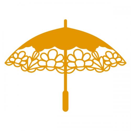Flourish Umbrella SVG Cuttable Designs