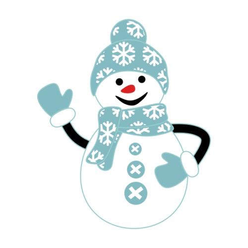 Winter Snowman SVG Cuttable Designs