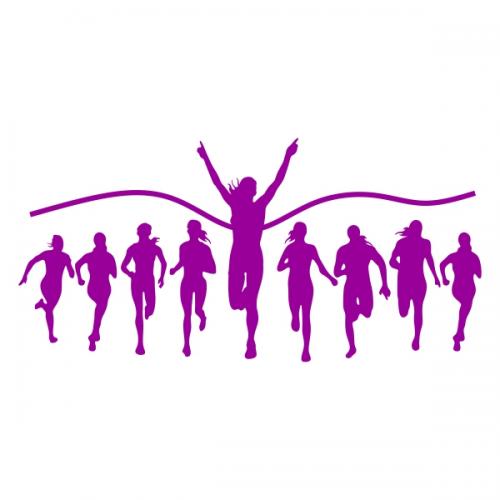 Women Runners SVG Cuttable Designs