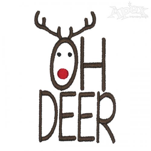 Oh Deer Embroidery Designs