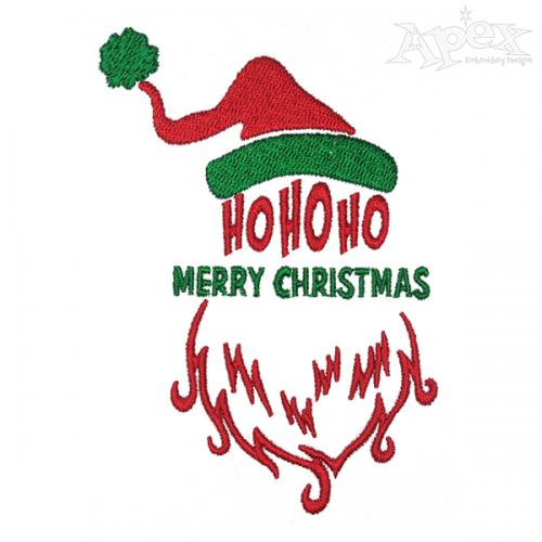 Santa Claus - Hohoho - Merry Christmas Embroidery Designs