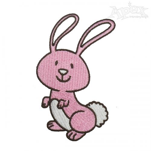 Pink Rabbit Embroidery Designs