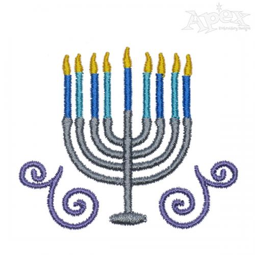 Candles Embroidery Designs