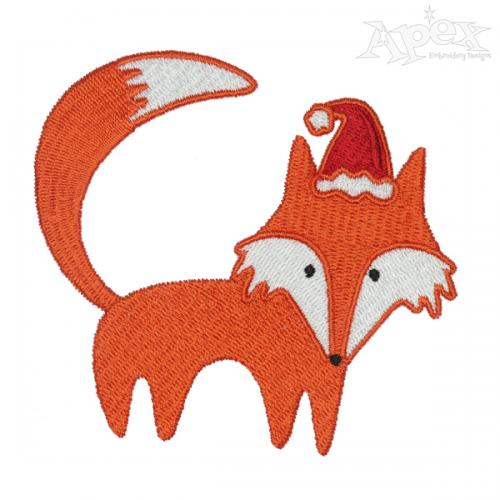 Fox Christmas Embroidery Designs