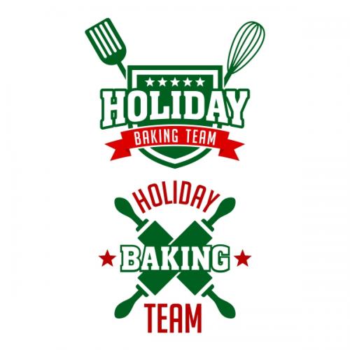 Baking Team Holiday SVG Cuttable Designs