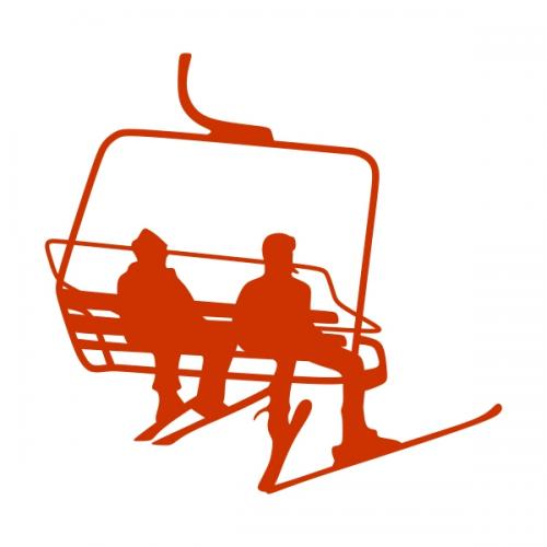 Ski Lift Chairs SVG Cuttable Designs