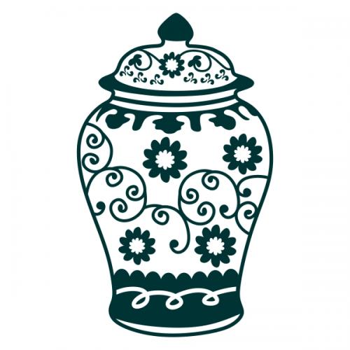 Beautiful Ginger Jar Pack SVG Cuttable Designs