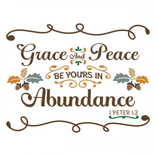 Grace and Peace SVG Cuttable Designs