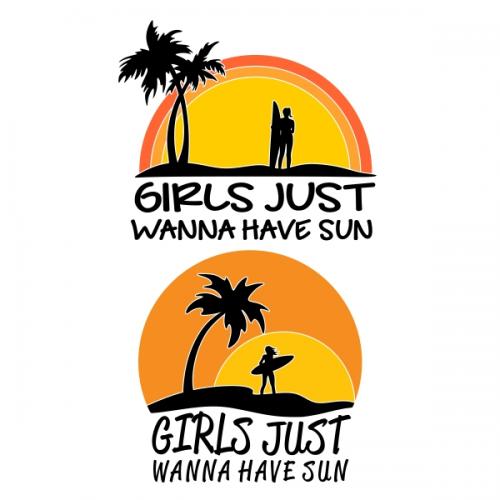 Girls Wanna Sun SVG Cuttable Designs