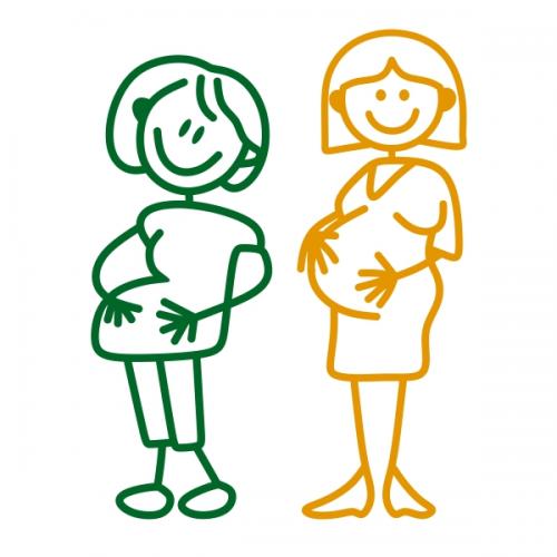 Pregnant Mom SVG Cuttable Designs