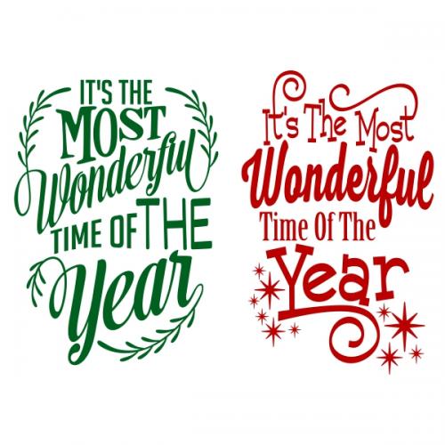 The Most Wonderful Time of the Year SVG Cuttable Designs