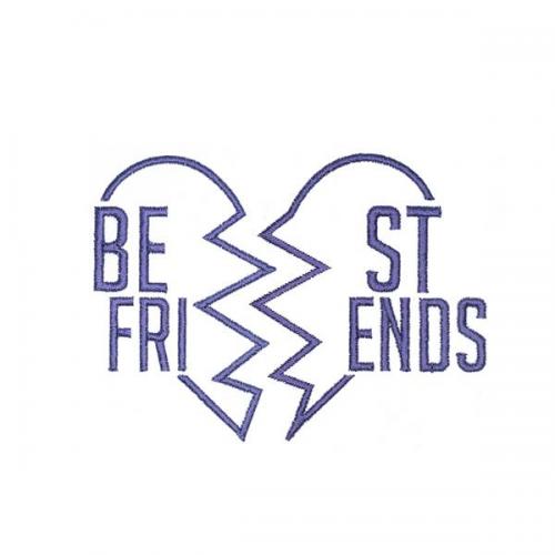 Best Friends Embroidery Design