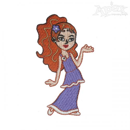 Beautiful Girl Embroidery Designs