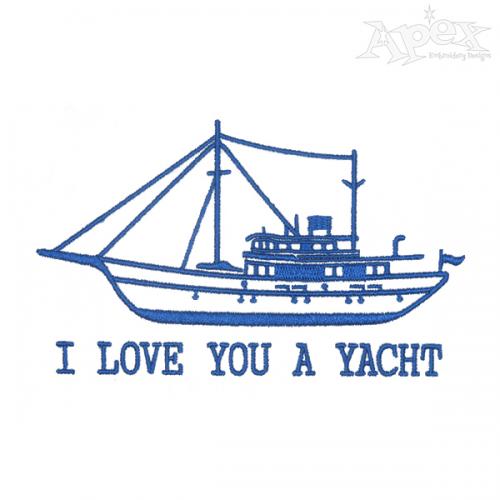 The Yacht Embroidery Designs