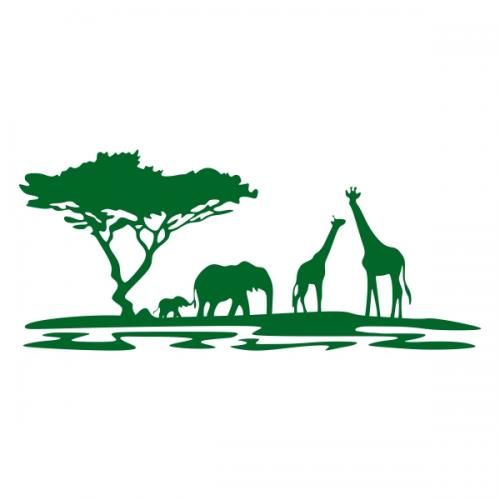 African Safari SVG Cuttable Designs