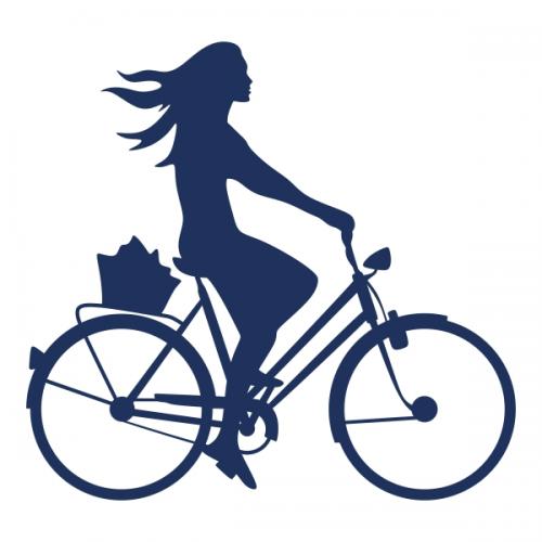 Girl Riding SVG Cuttable Designs
